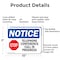 Signmission Telephone Conference Call In Progress, 10 in W x Rectangle, Aluminum OS-2PACK-NS-A-710-L-18532 - alternate 8